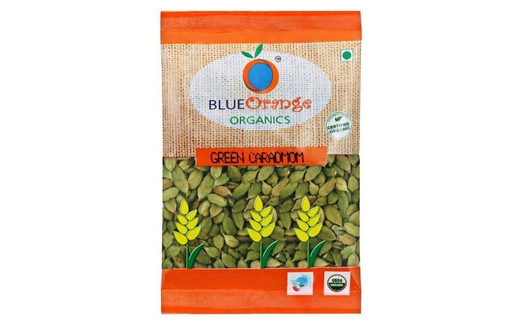 Blue Orange Organics Green Cardamom    Pack  50 grams